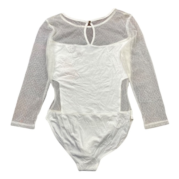 Marilyn Monroe Long Sleeve White Mesh Body Suit Size Small - Picture 2 of 3